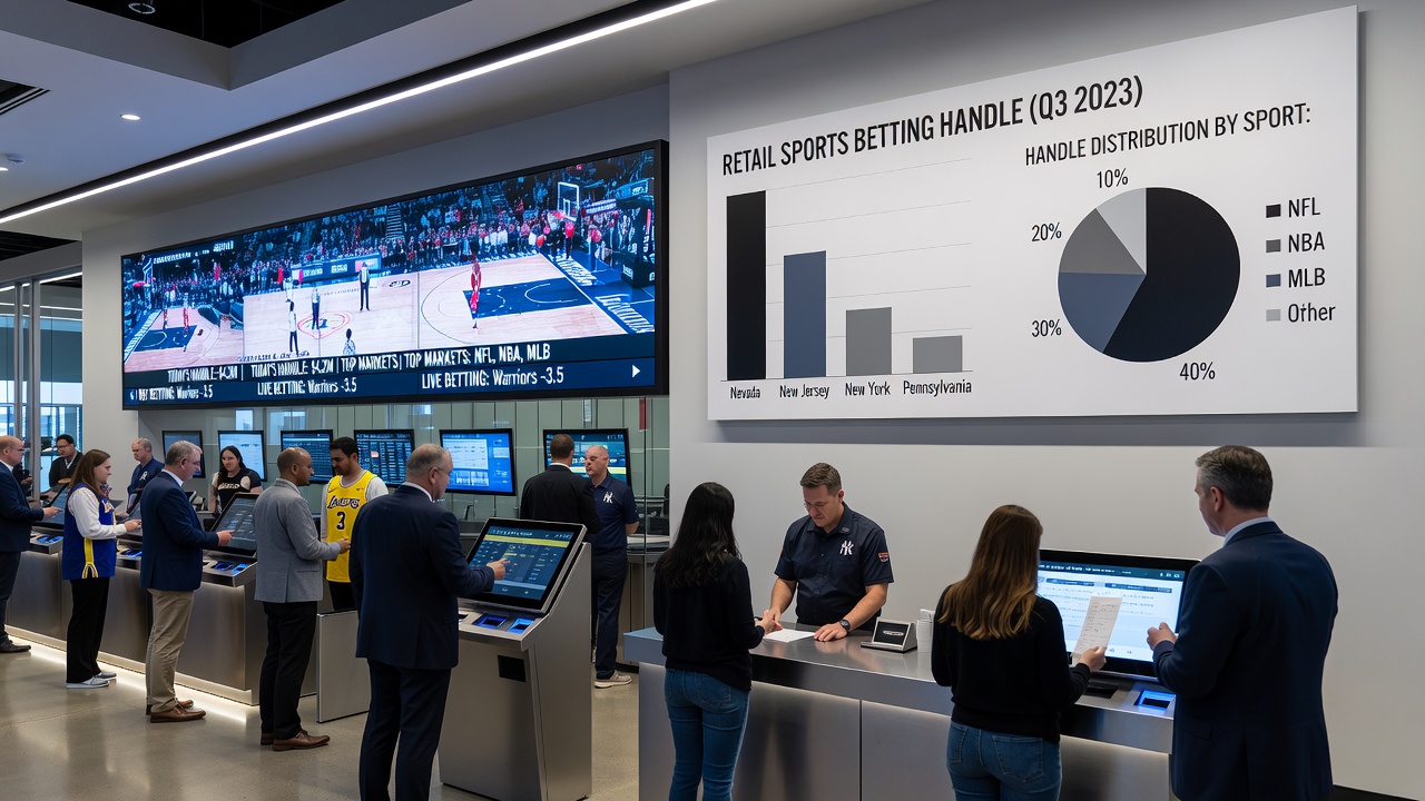Graph illustrating parlay revenue growth and cumulative legal handle trends since 2018